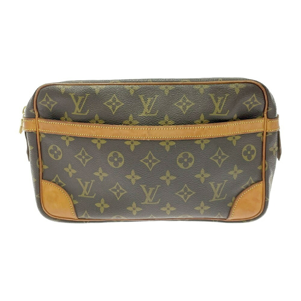 LOUIS VUITTON Monogram Compiegne Shoulder Bag Brown